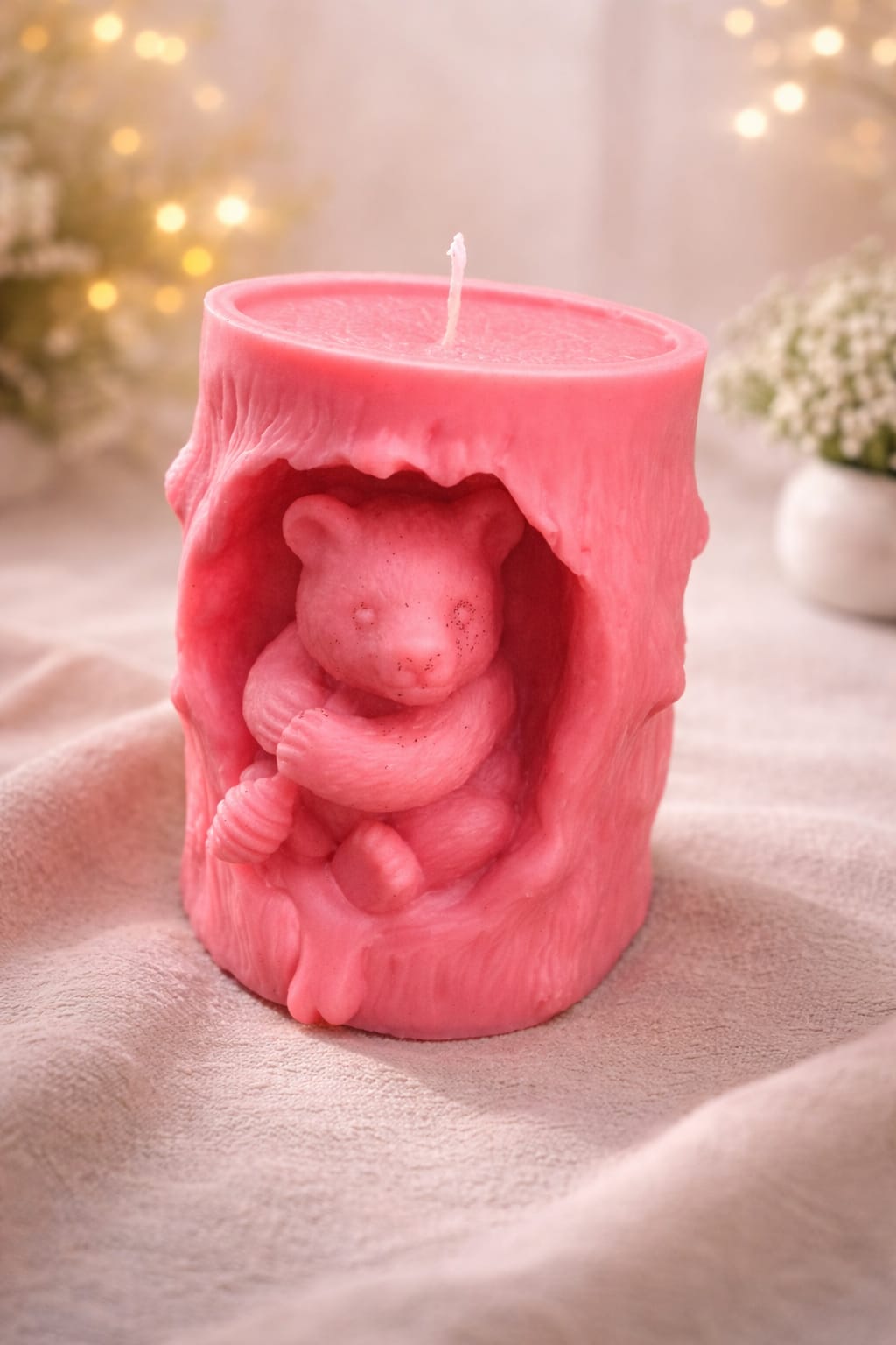 Teddy in Tree Candle